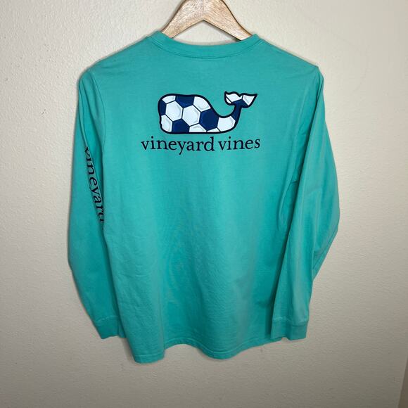 Vineyard Vines Teal Long Sleeve Soccer Tee XL - Picture 1 of 7